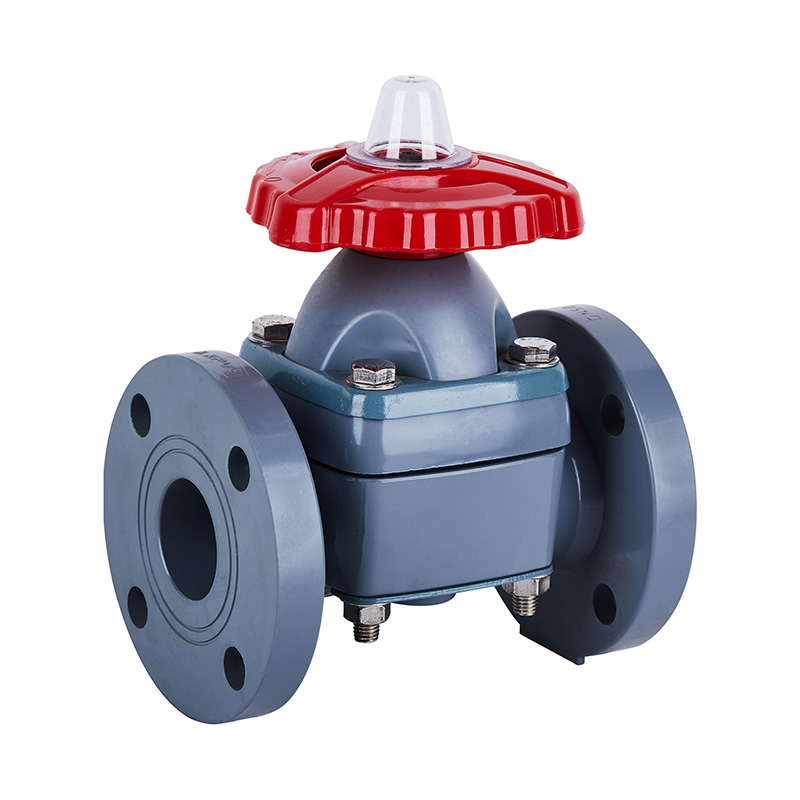 Valvola a membrana flangiata PVC-C G41F-10VDN20、DN32-150 20A、32A-150A Standard JIS