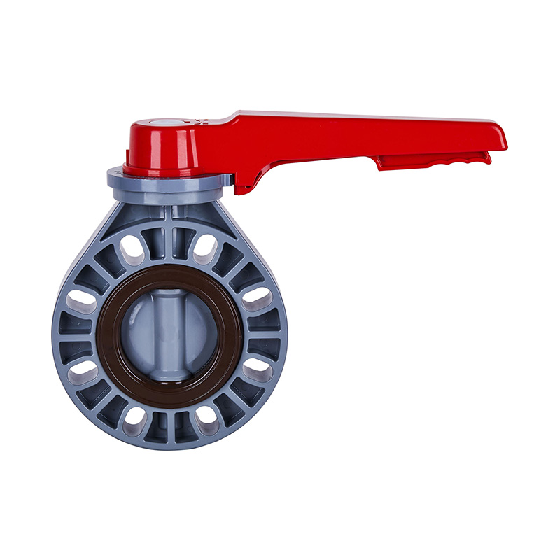 Valvola a farfalla con maniglia PVC-C D71X-10V DN15-200 GB standard