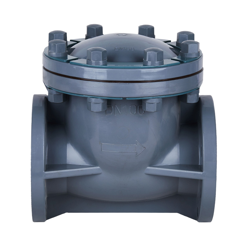 Valvola di ritegno a battente PVC-C H44F-10V DN15-300 GB standard