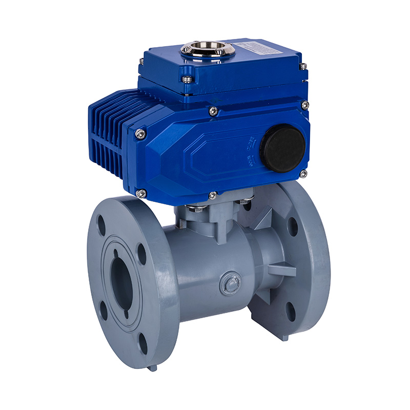 Valvola a sfera con flangia elettrica PVC-C D941F-10V DN15-300 GB standard