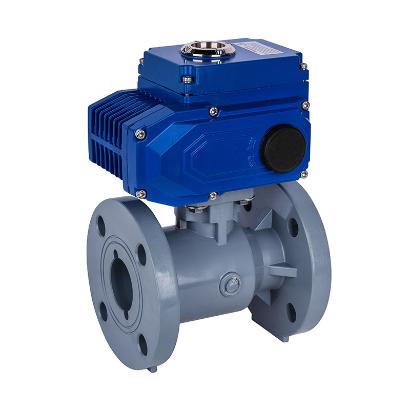 Valvola a sfera con flangia elettrica PVC-C D941F-10V DN15-300 1/2'-12' Norma ANSI