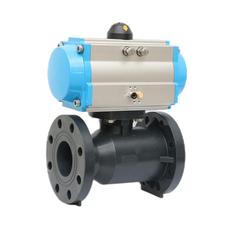 Norma pneumatica della valvola a sfera della flangia di FRPP Q641F-10S DN20-300 20A-300A JIS