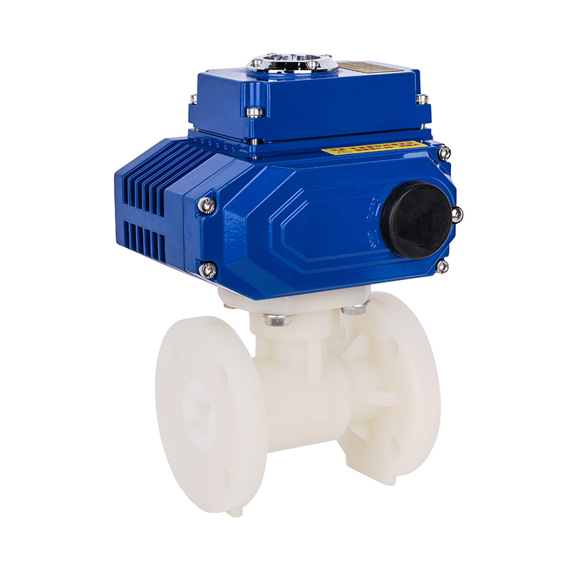 Norma ANSI della valvola a sfera elettrica della flangia di PVDF D941F-10F DN15-300 1/2' -12'