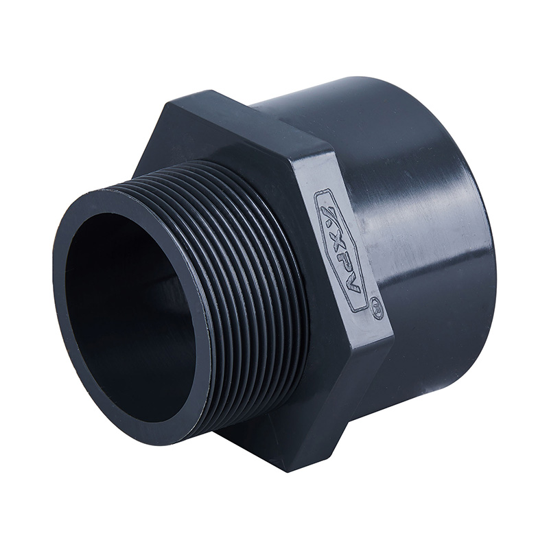 Adattatore filettato maschio in PVC-U DN15-50 GB standard